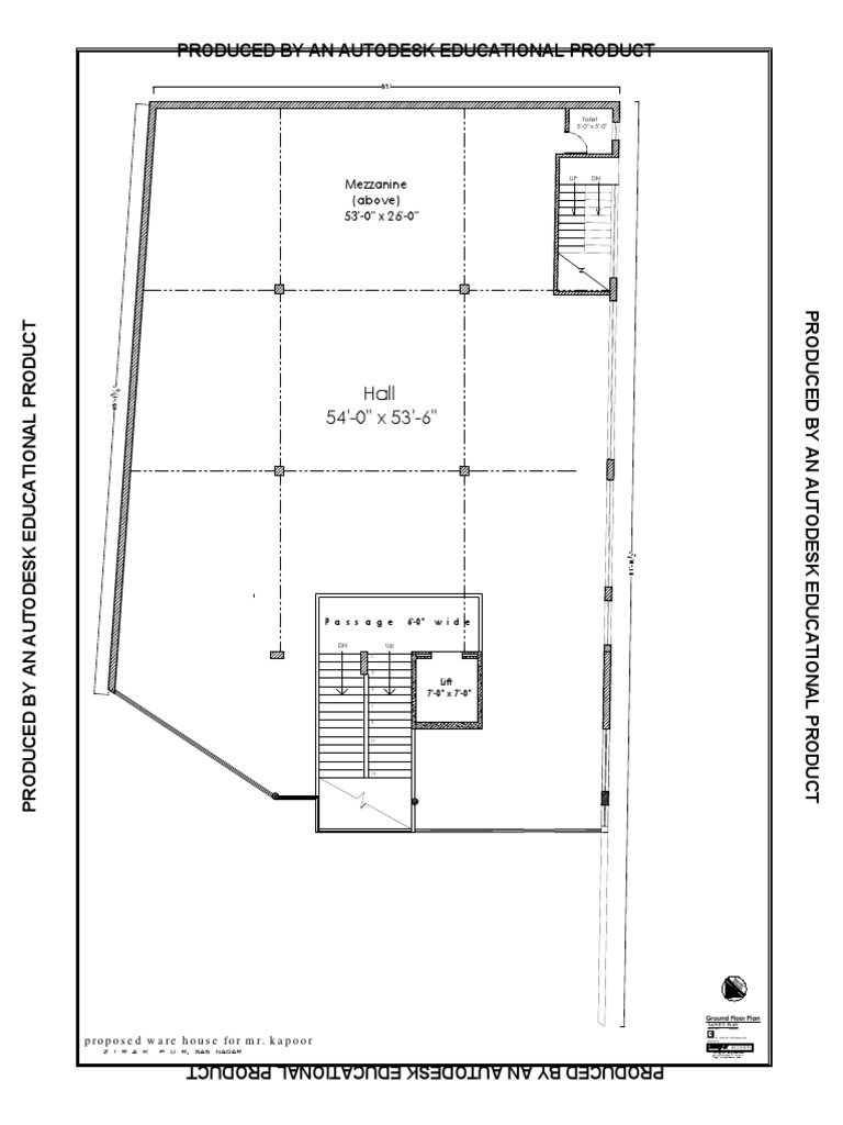 Warehouse Ground Floor Plan | PDF | Economic Sectors