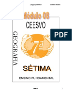 Apostila Ensino Fundamental  CEESVO - Geografia - Módulo 08