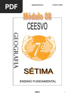 Apostila Ensino Fundamental  CEESVO - Geografia - Módulo 08