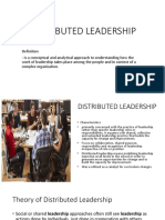 Distributed Leadership Focuses on Improving Teaching