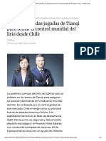 Las Desconocidas Jugadas de Tianqi para Tomar El Control Mundial Del Litio Desde Chile - CIPER Chile
