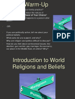 Introduction To World Religions and Beliefs