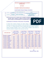 Verification Schedule 2019