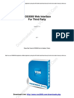 VOS3000 Web Interface Developing Manual