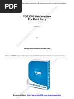 VOS3000 Web Interface Developing Manual