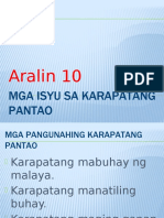 Mga Isyu Sa Karapatang Pantao