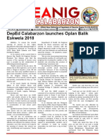 Deped Calabarzon Launches Oplan Balik Eskwela 2018