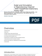 A Channel Model and Simulation Technique For Reproducing Channel Realizations With Predefined Stationary or Non-Stationary PSD