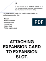 Attaching Expansion Card To Expansion Slot