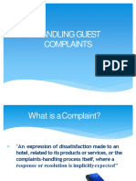 Handling Guest Complaints