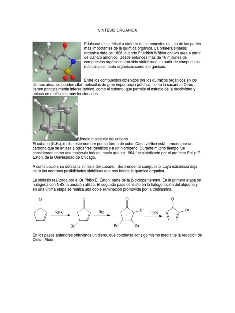 Sintesis Organica PDF Química Orgánica Química