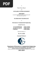 IOT Based Controlled Robot: A Major Project Report On