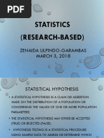 Statistics in Research