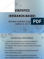 Statistics in Research