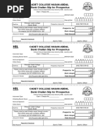 Challan Form For Prospectus