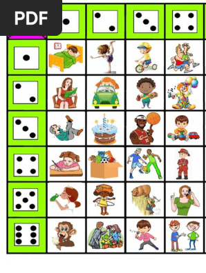 A3 printable dice game to learn english