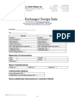 Heat Exchanger Design Data