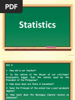Statistics and Data Collection
