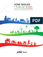 MORE SMILES PER TON OF STEEL: JSW STEEL'S 2014-15 SUSTAINABILITY REPORT