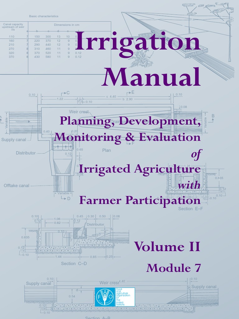 Irrigation Manual FAO Module 7 Irrigation Environment
