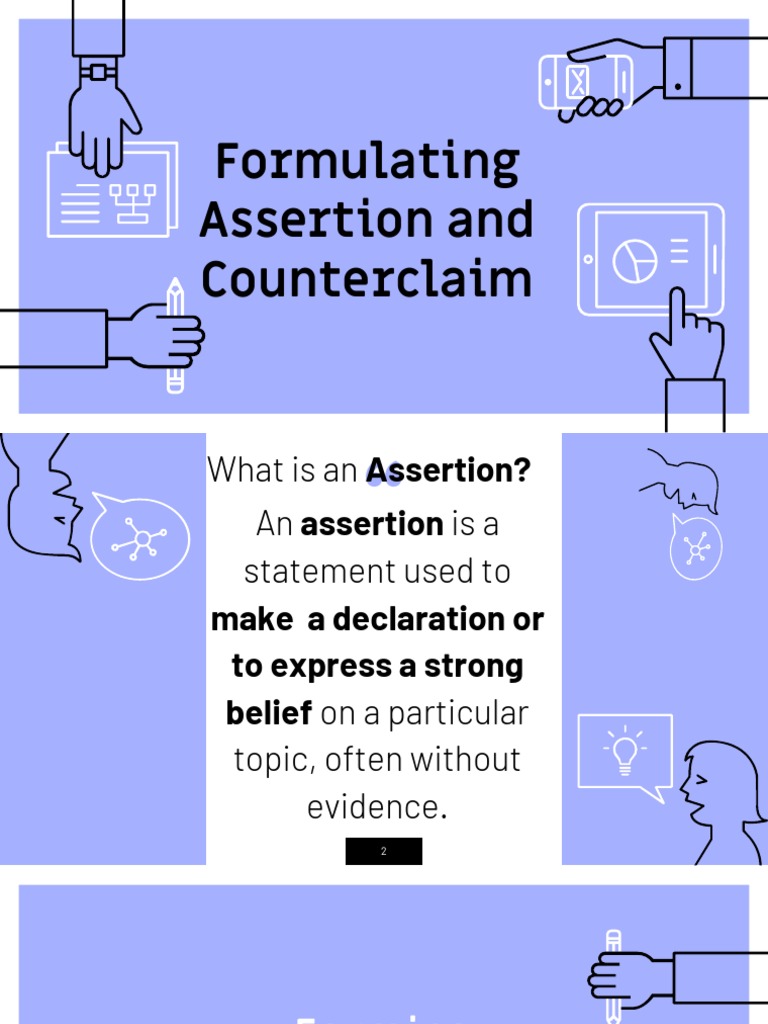 Understanding Assertions and Counterclaims | PDF | Feeling | Emotions