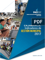 Cajamarca Indicadores de Gestión Municipal, 2017