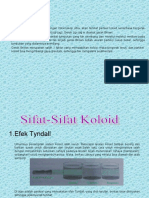 Sifat-Sifat Koloid