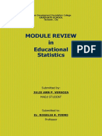 Module Review in Educational Statistics: Asian Development Foundation College Tacloban, City