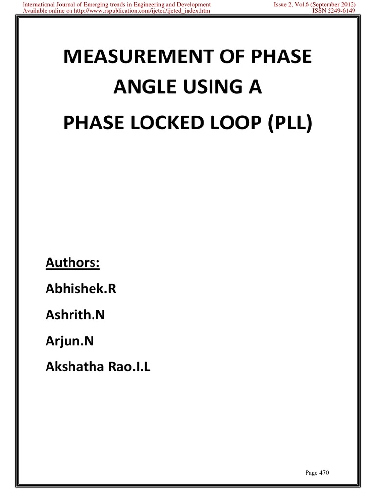 Measurement of Phase | PDF | Detector (Radio) | Amplifier