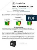 Beginners Method for Solving the 4x4 Cube