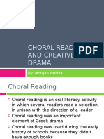 Choral Reading and Creative Drama Techniques