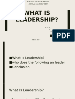What Is Leadership?: Autor: 2LT Călina Răzvan-Mihai