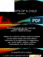 12 Rights of Filipino Children | PDF | Family | Child Custody