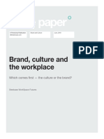 Steelcase Whitepaper - Brand, Culture and the Workplace