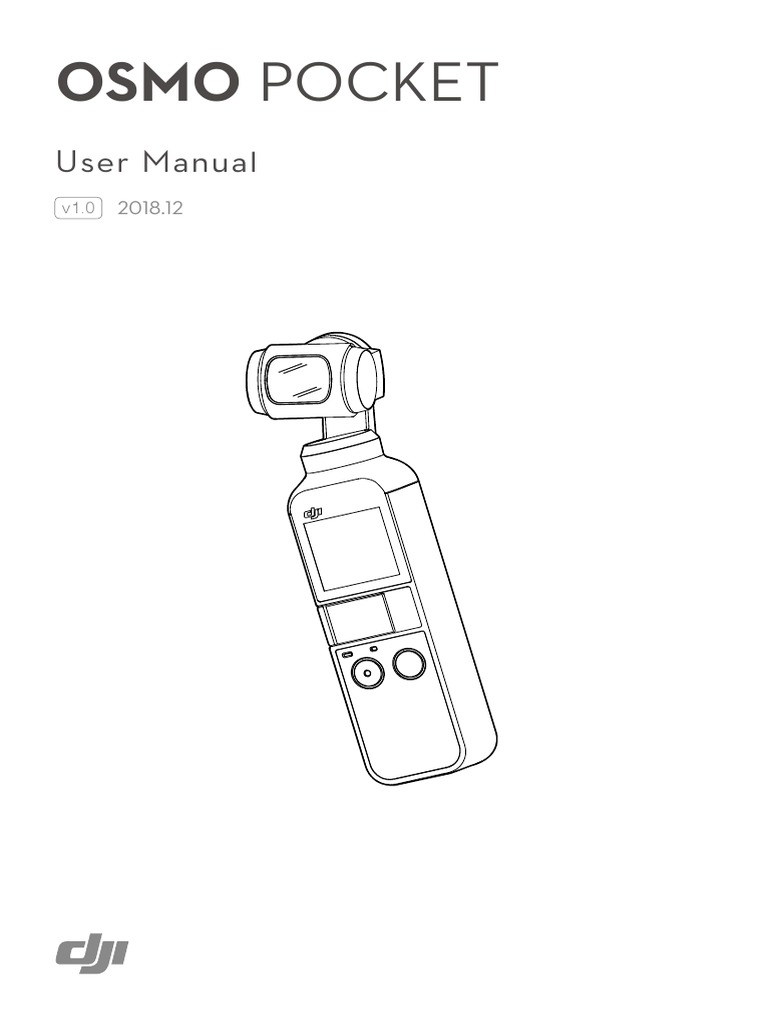 Osmo Pocket User Manual v1.0 PDF Secure Digital Camera