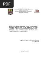 Tema de Derecho Sobre Bases Legales Del Trabajo