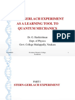 Stern Gerlach Experiment As A Learning Tool To Quantum Mechanics