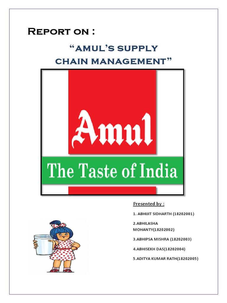 Amul's Supply Chain Management Overview | PDF | Supply Chain Management ...