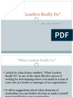 What Leaders Really Do