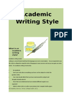 What Is An Academic Writing Style?