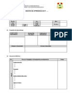 Formato de Sesión de Aprendizaje