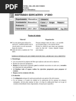 Refuerzo Educativo-Mat 1º Eso