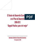 Plan de Desarrollo 2008-2012 Bogotá Positiva