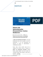 Plano de Manutenção Preventiva - Como Elaborar de Forma Eficiente