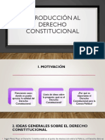 Derecho Constitucional, Alcances Generales 