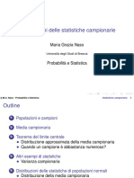 05 Distribuzione Delle Statistiche Campionarie PDF