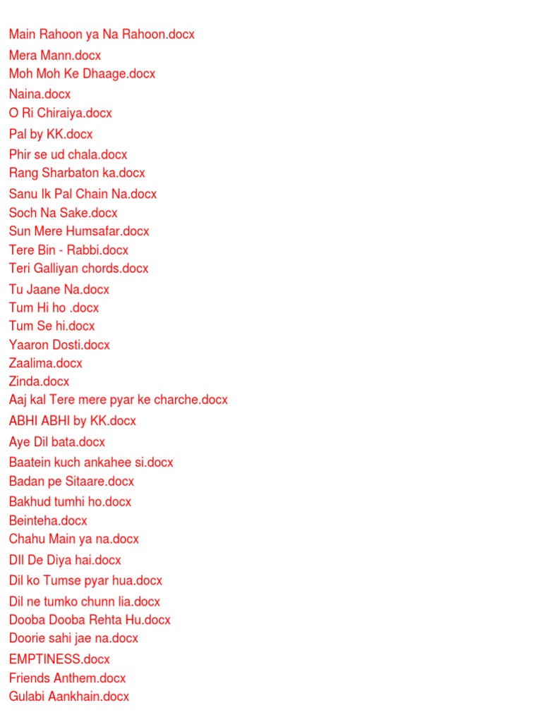 Chords Pdf Cinema Of India Bollywood