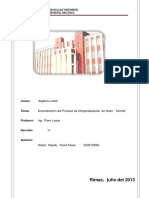 Demostración Del Proceso de Ortogonalización de Gran Scmidt PDF