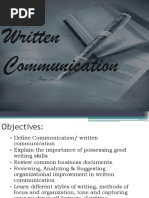 Written Communication