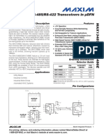 Half-Duplex RS-485/RS-422 Transceivers in DFN: General Description Features